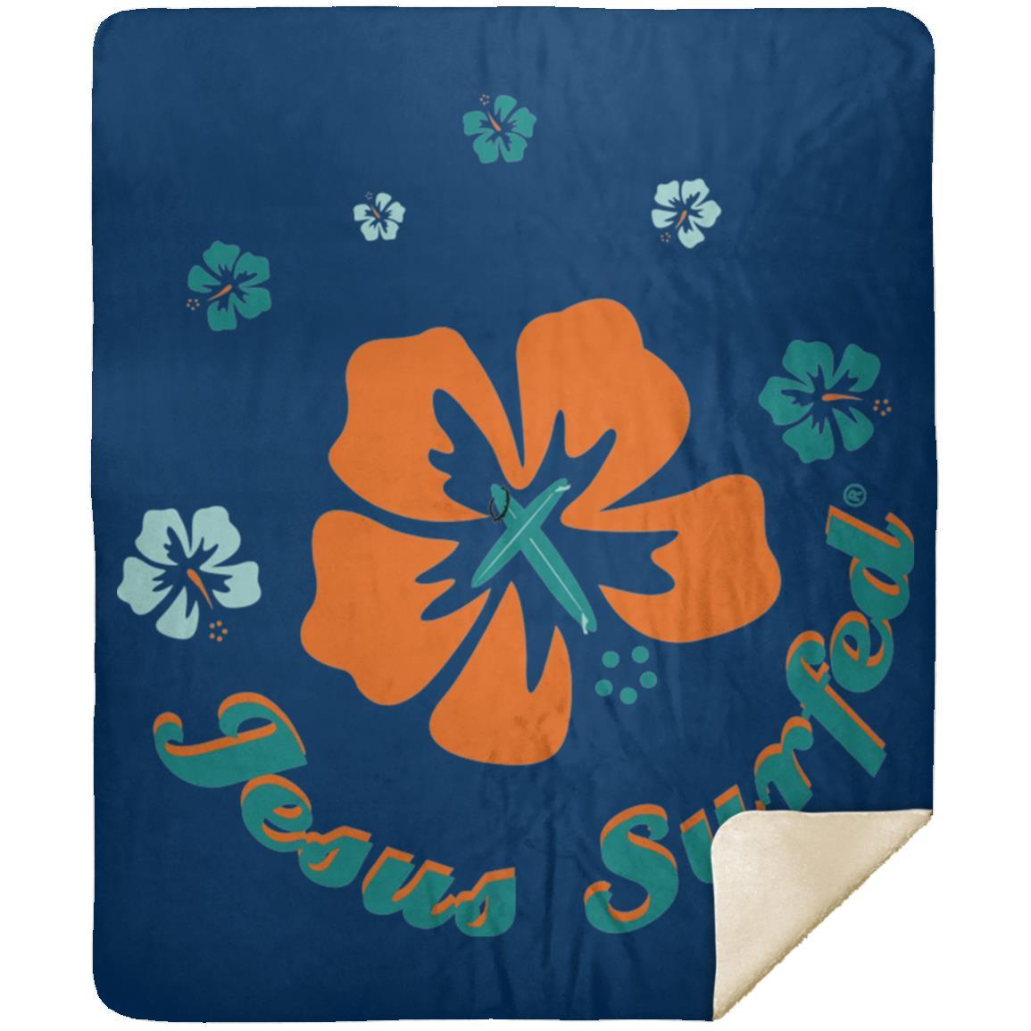 Ring of Flowers - Premium Mink Sherpa Blanket 50x60 - Jesus Surfed Apparel Co.