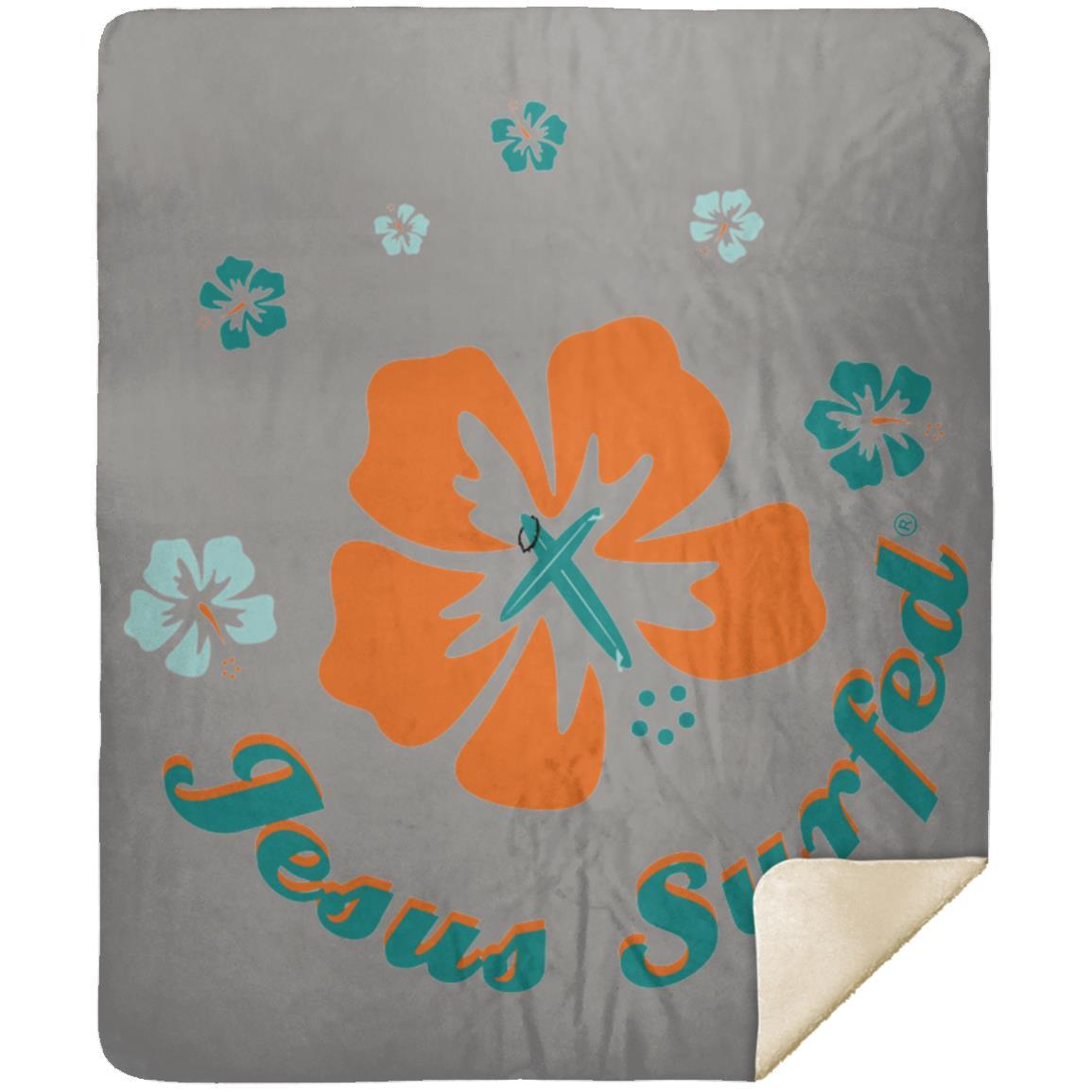 Ring of Flowers - Premium Mink Sherpa Blanket 50x60 - Jesus Surfed Apparel Co.