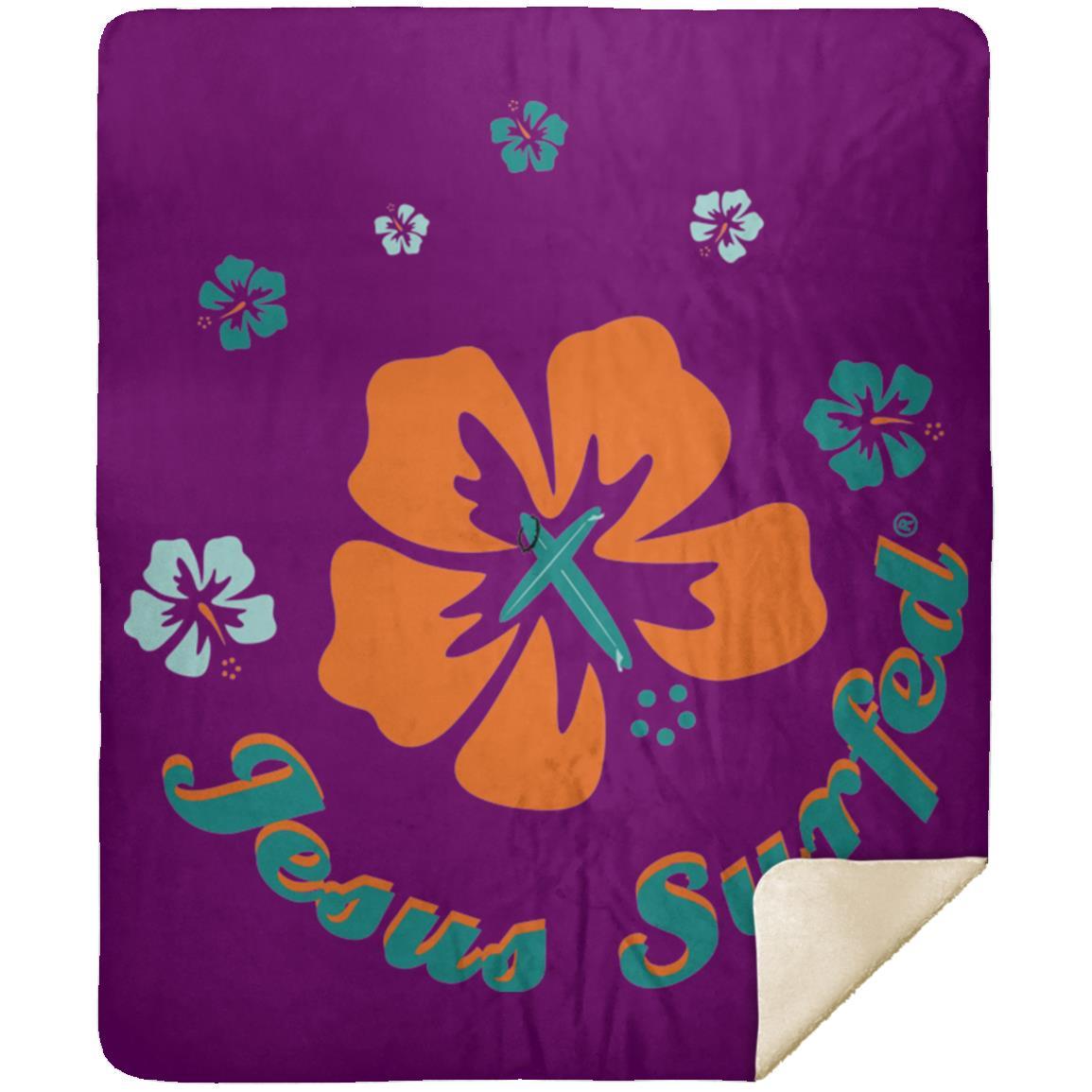 Ring of Flowers - Premium Mink Sherpa Blanket 50x60 - Jesus Surfed Apparel Co.