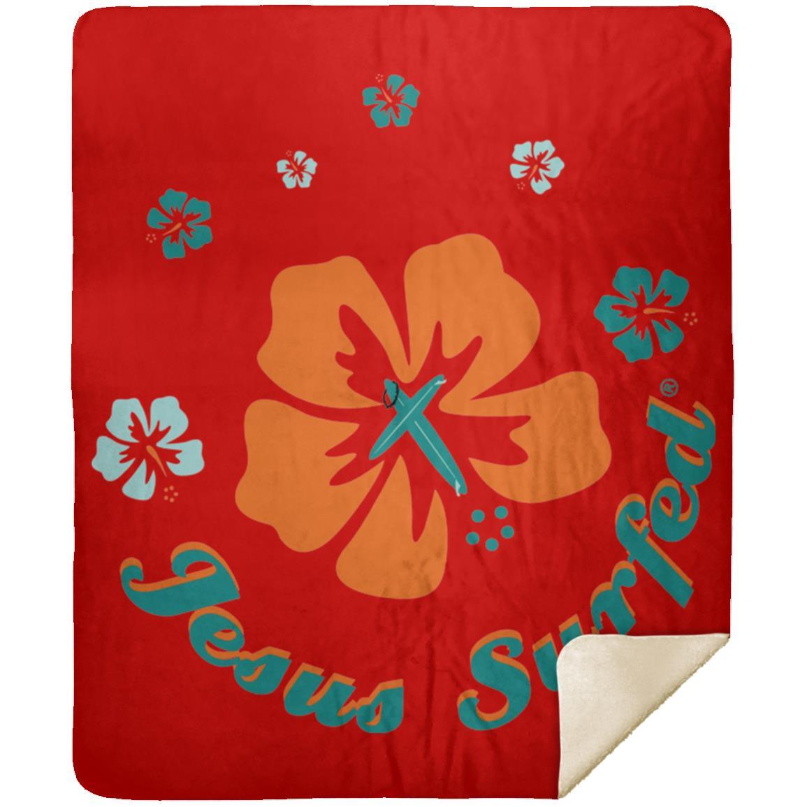 Ring of Flowers - Premium Mink Sherpa Blanket 50x60 - Jesus Surfed Apparel Co.