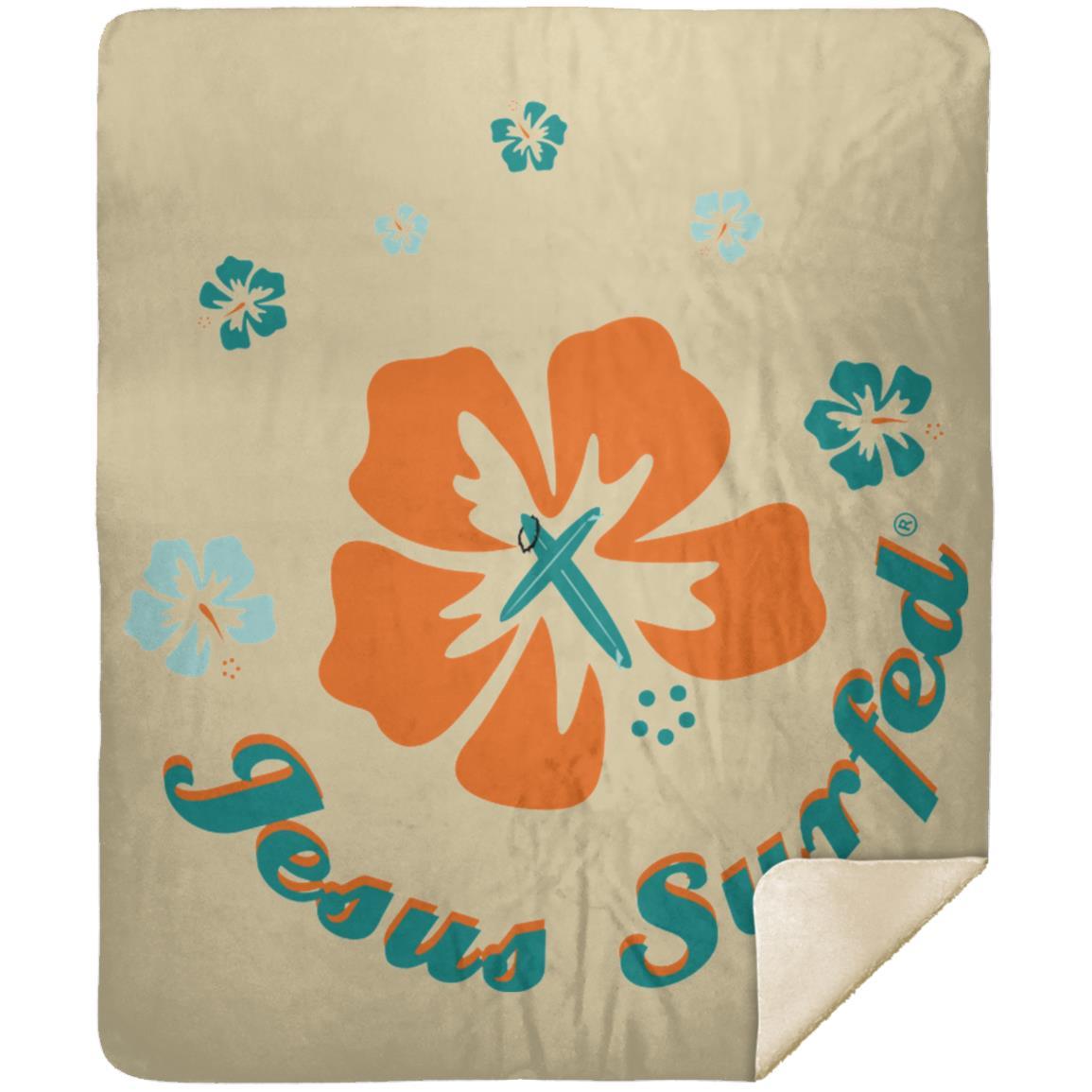 Ring of Flowers - Premium Mink Sherpa Blanket 50x60 - Jesus Surfed Apparel Co.