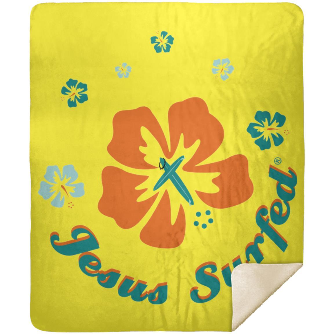 Ring of Flowers - Premium Mink Sherpa Blanket 50x60 - Jesus Surfed Apparel Co.