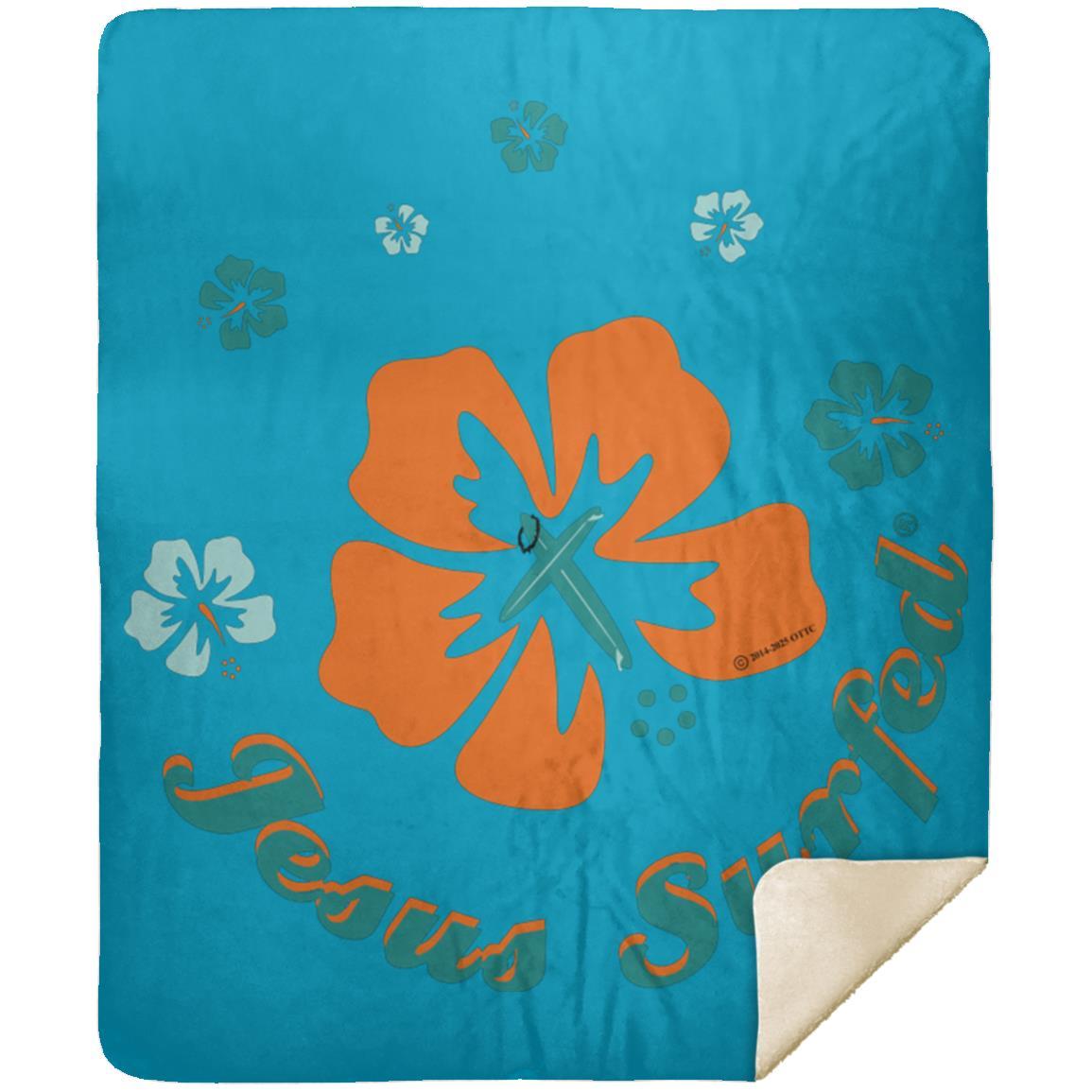 Ring of Flowers - Premium Mink Sherpa Blanket 50x60 - Jesus Surfed Apparel Co.