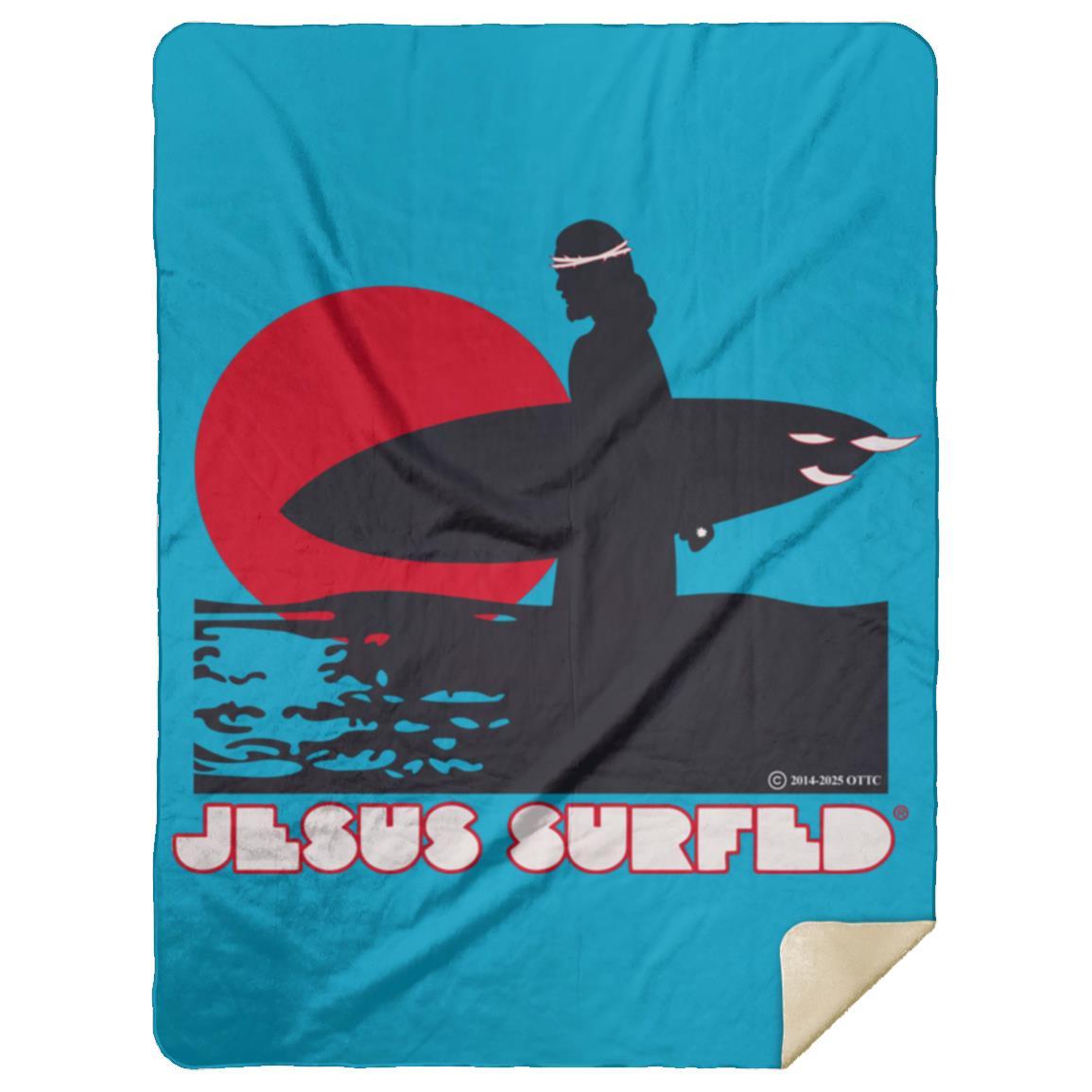 Sunset - Premium Mink Sherpa Blanket 60x80 - Jesus Surfed Apparel Co.