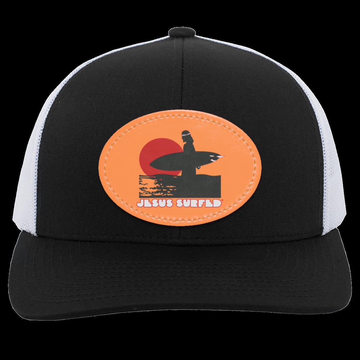 Sunset - Trucker Snap Back - Oval Patch - Jesus Surfed Apparel Co.