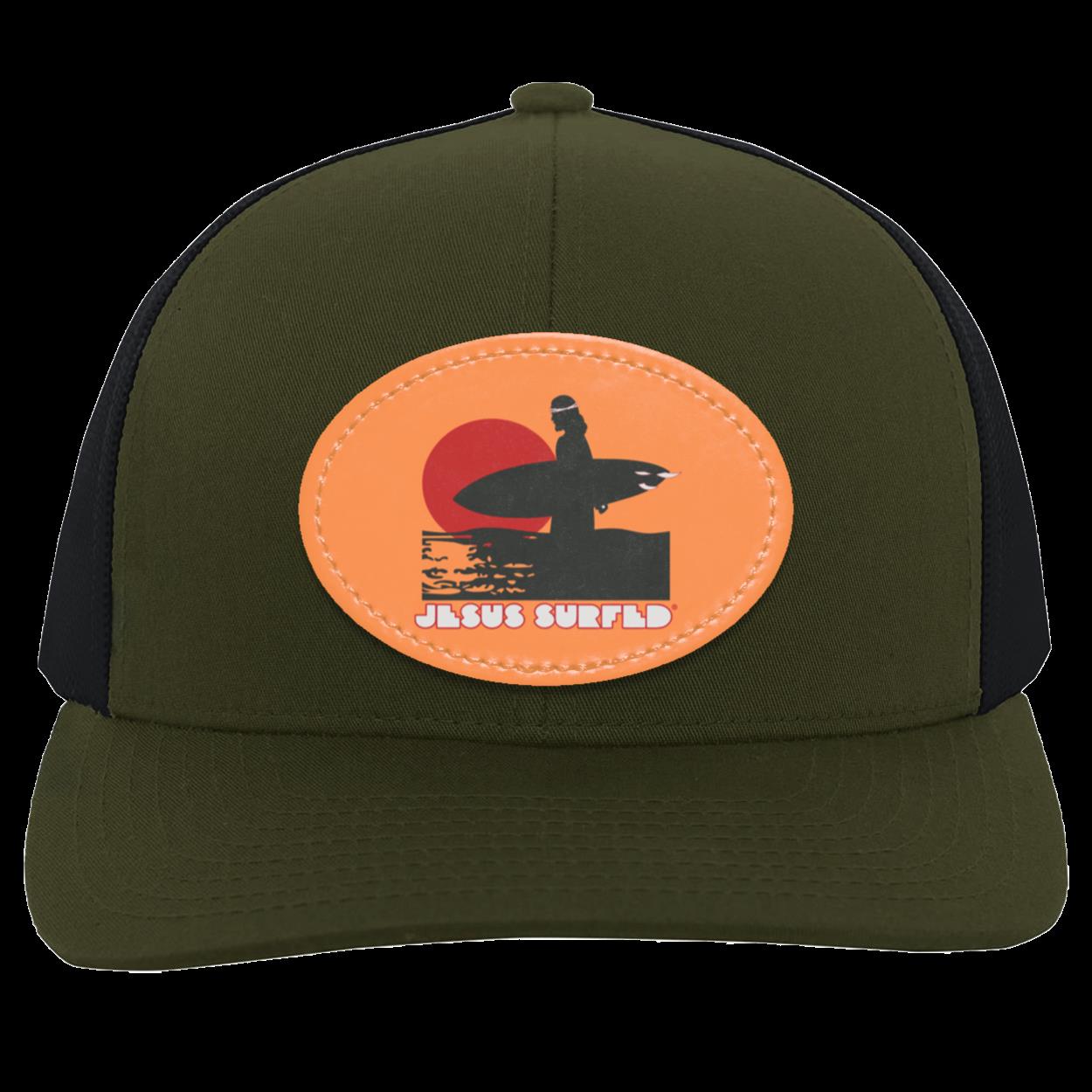 Sunset - Trucker Snap Back - Oval Patch - Jesus Surfed Apparel Co.
