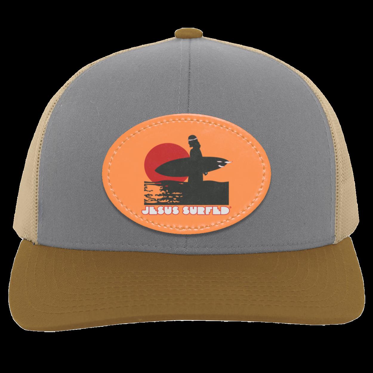 Sunset - Trucker Snap Back - Oval Patch - Jesus Surfed Apparel Co.