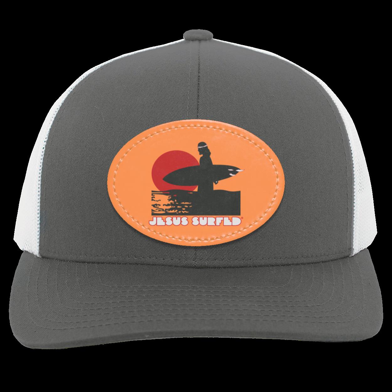 Sunset - Trucker Snap Back - Oval Patch - Jesus Surfed Apparel Co.