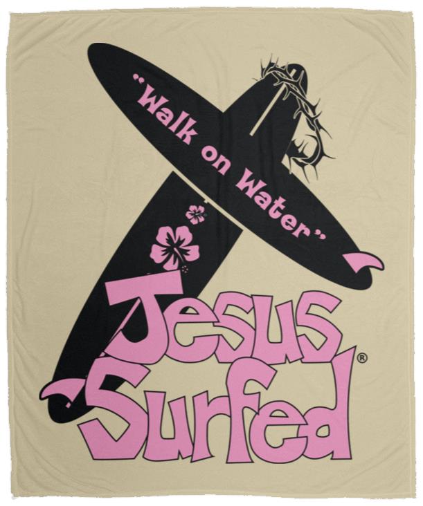 WoW Boards - Cozy Plush Fleece Blanket - 50x60 - Jesus Surfed Apparel Co.