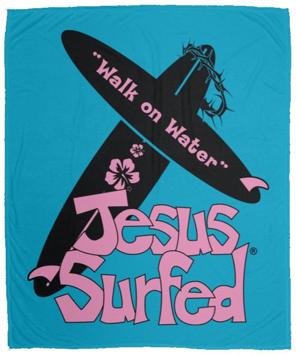WoW Boards - Cozy Plush Fleece Blanket - 50x60 - Jesus Surfed Apparel Co.