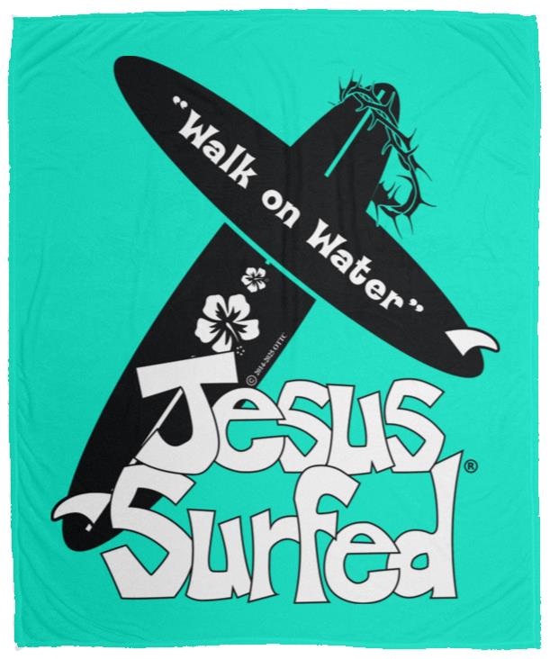 WoW Boards - Cozy Plush Fleece Blanket - 50x60 - Jesus Surfed Apparel Co.