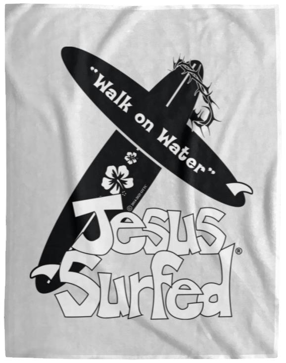 WoW Boards - Cozy Plush Fleece Blanket - 60x80 - Jesus Surfed Apparel Co.
