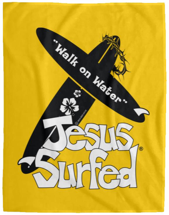 WoW Boards - Cozy Plush Fleece Blanket - 60x80 - Jesus Surfed Apparel Co.