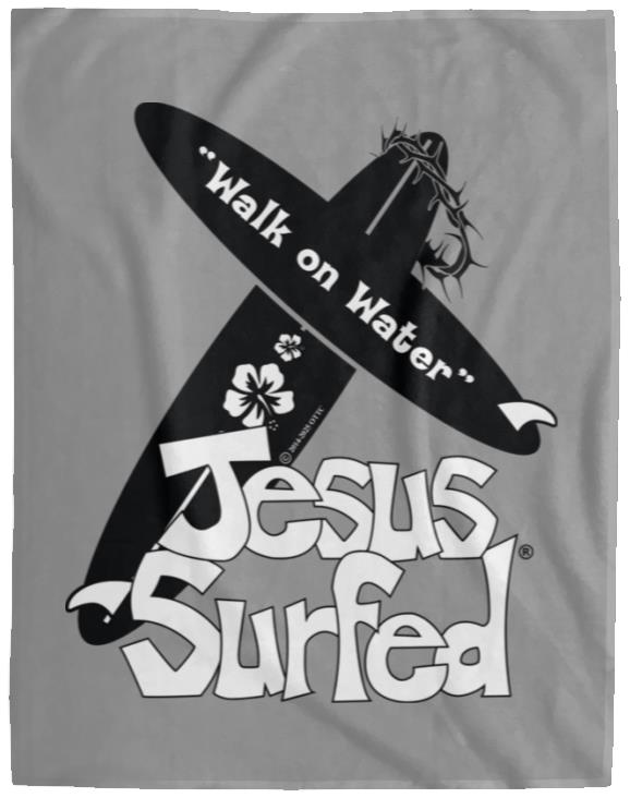 WoW Boards - Cozy Plush Fleece Blanket - 60x80 - Jesus Surfed Apparel Co.