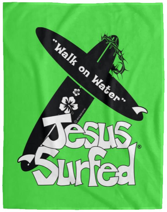 WoW Boards - Cozy Plush Fleece Blanket - 60x80 - Jesus Surfed Apparel Co.