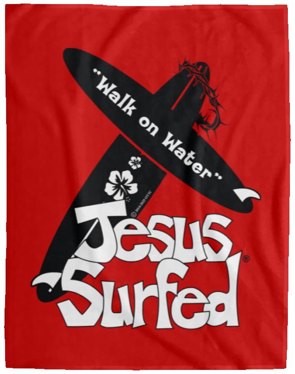 WoW Boards - Cozy Plush Fleece Blanket - 60x80 - Jesus Surfed Apparel Co.