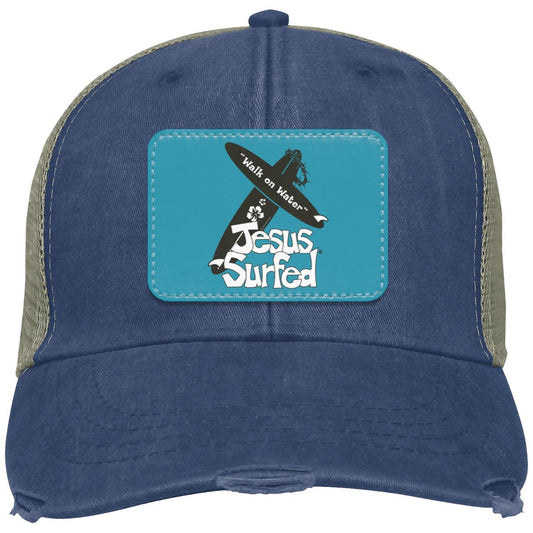 WoW Boards - Distressed Ollie Cap - Rectangle Patch - Jesus Surfed Apparel Co.