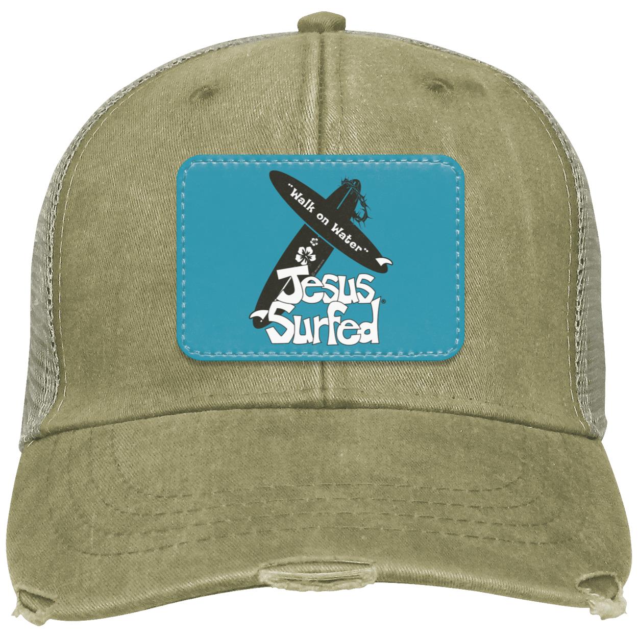 WoW Boards - Distressed Ollie Cap - Rectangle Patch - Jesus Surfed Apparel Co.