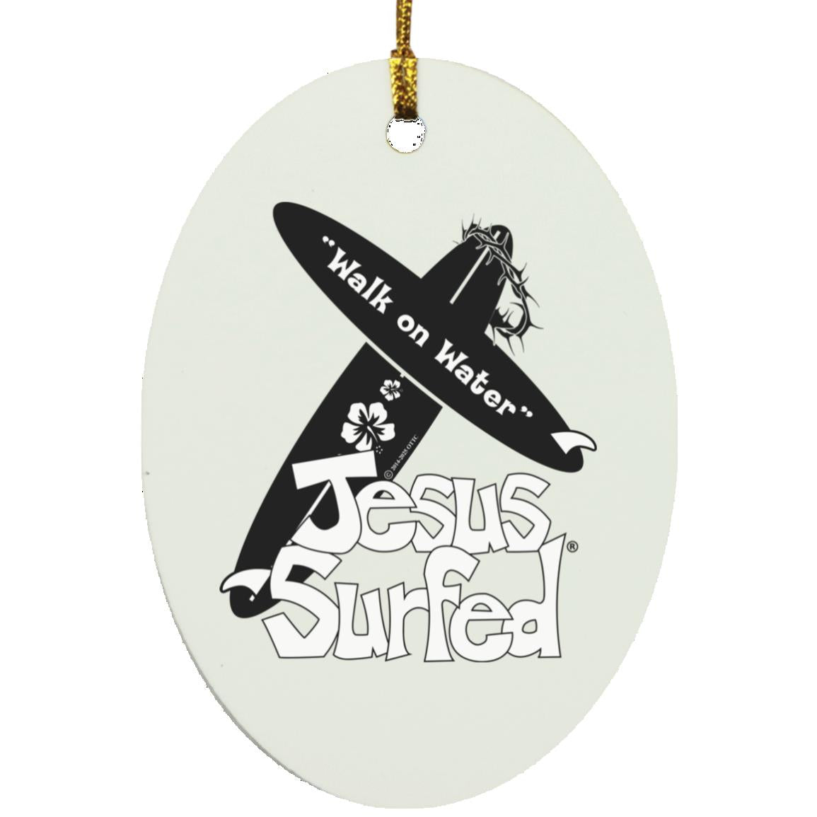 WoW Boards - Oval Ornament - Jesus Surfed Apparel Co.