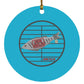 153 Fish - Circle Ornament - Jesus Surfed Apparel Co. 