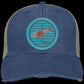 153 Fish - Distressed Ollie Cap - Circle Patch - Jesus Surfed Apparel Co. 