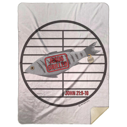 153 Fish - Premium Mink Sherpa Blanket 60x80 - Jesus Surfed Apparel Co. 