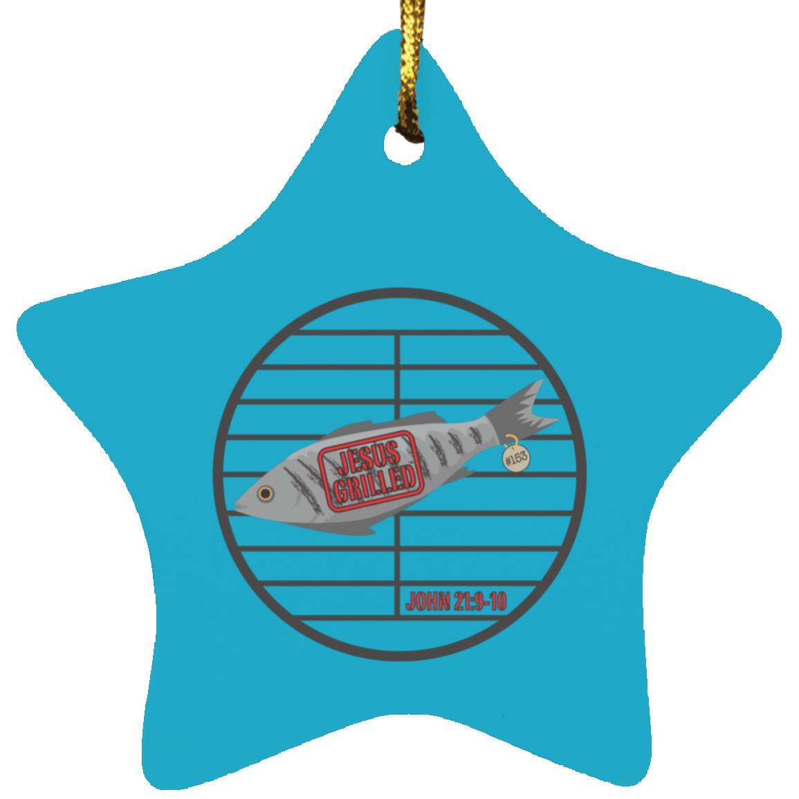 153 Fish - Star Ornament - Jesus Surfed Apparel Co. 