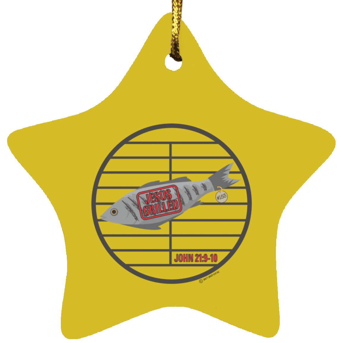 153 Fish - Star Ornament - Jesus Surfed Apparel Co. 