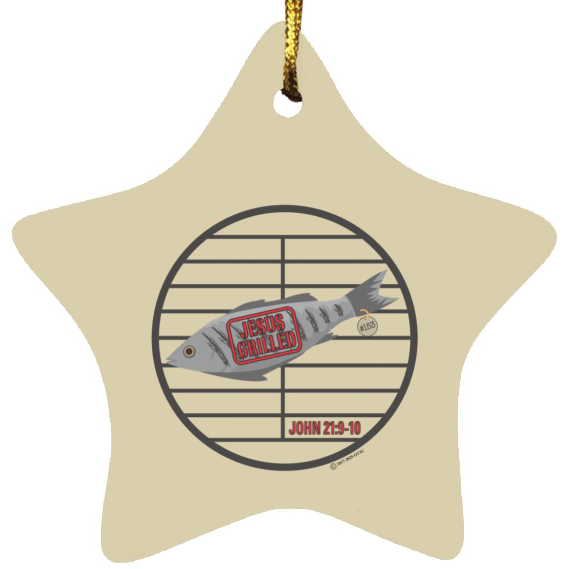153 Fish - Star Ornament - Jesus Surfed Apparel Co. 
