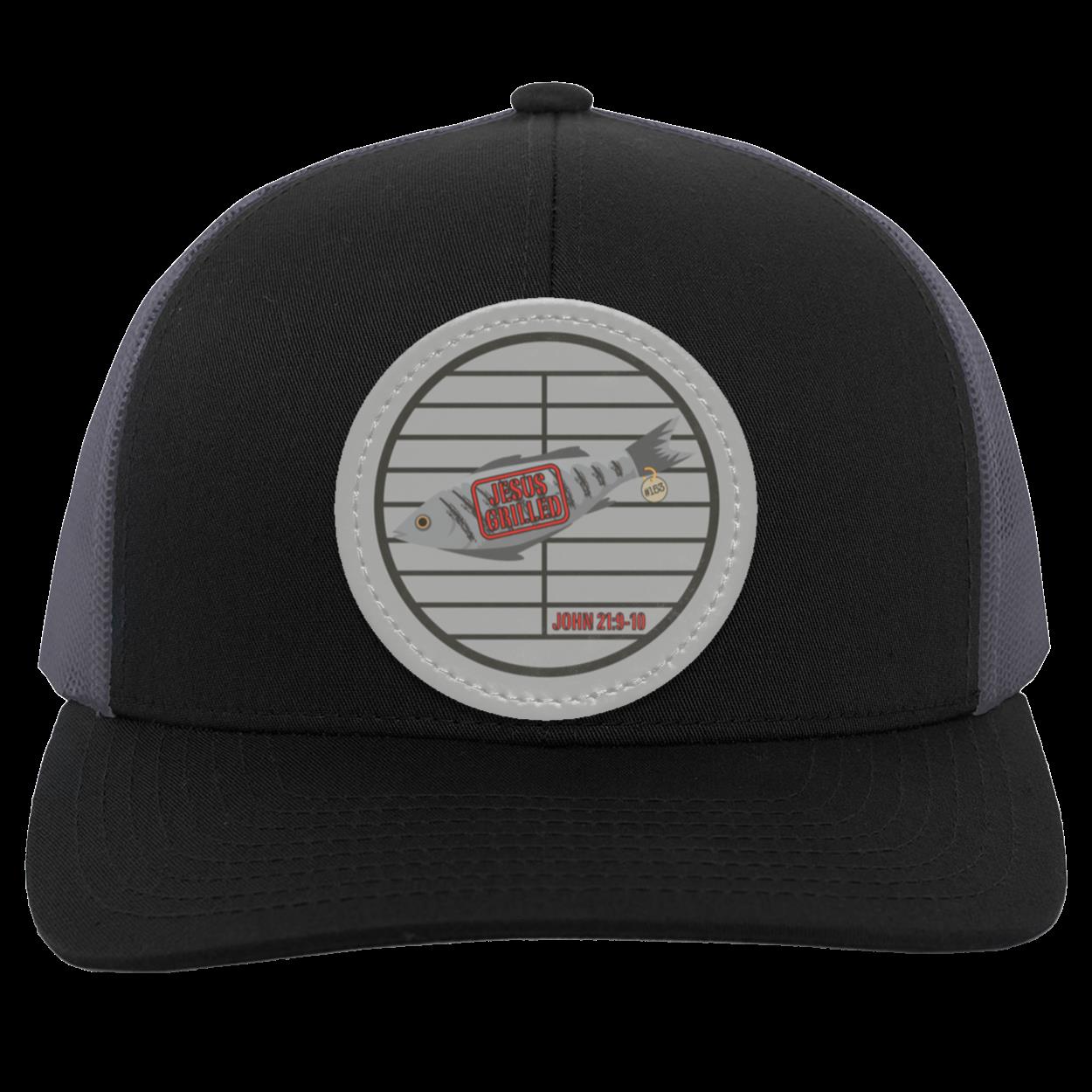 153 Fish - Trucker Snap Back - Circle Patch - Jesus Surfed Apparel Co. 