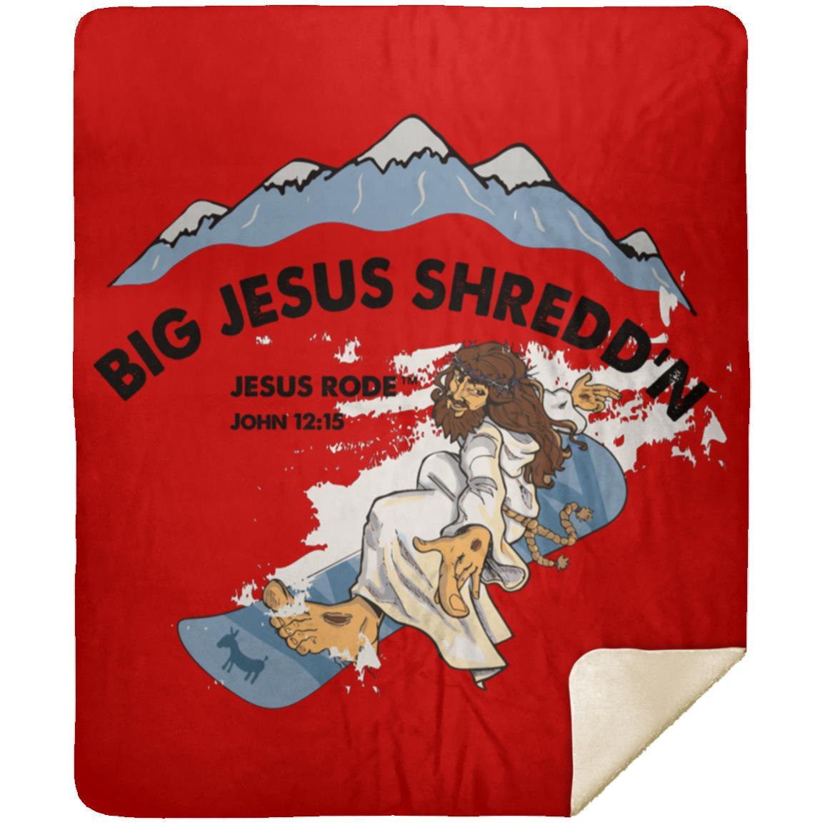 Shredd'n Jesus Premium Mink Sherpa Blanket 50x60