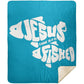 OneFish TwoFish Premium Mink Sherpa Blanket 50x60