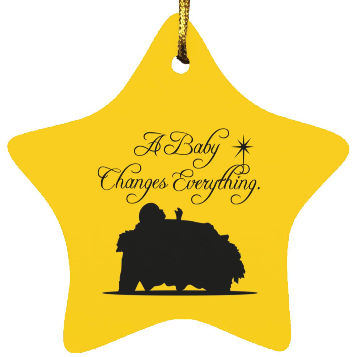 A Baby Changes Everything - Star Ornament - Jesus Surfed Apparel Co. 