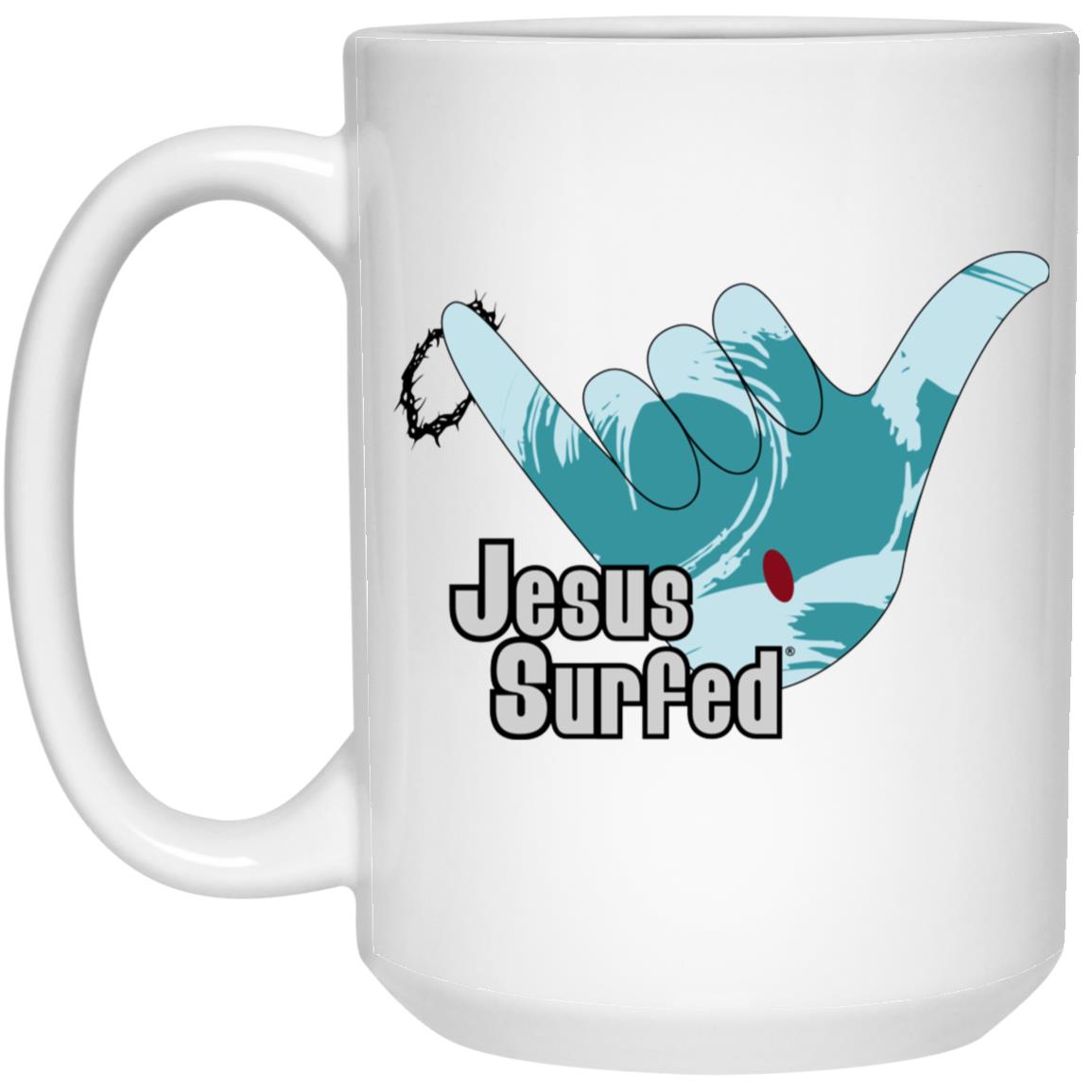 Aloha Spirit - 15oz White Mug - Jesus Surfed Apparel Co. 