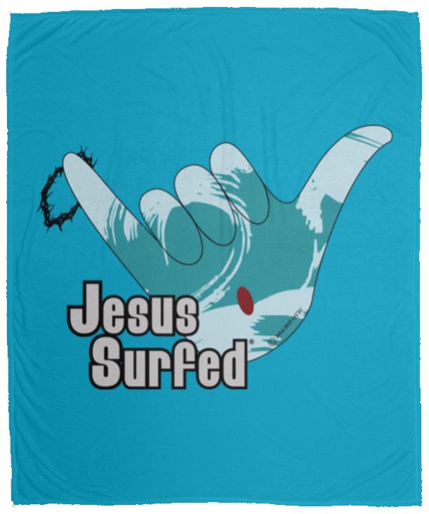 Aloha Spirit - Cozy Plush Fleece Blanket - 50x60 - Jesus Surfed Apparel Co. 