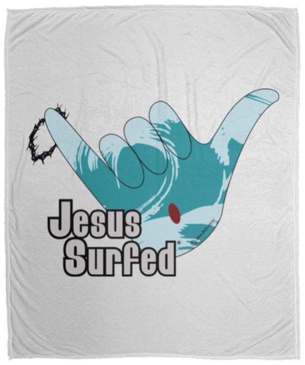 Aloha Spirit - Cozy Plush Fleece Blanket - 50x60 - Jesus Surfed Apparel Co. 