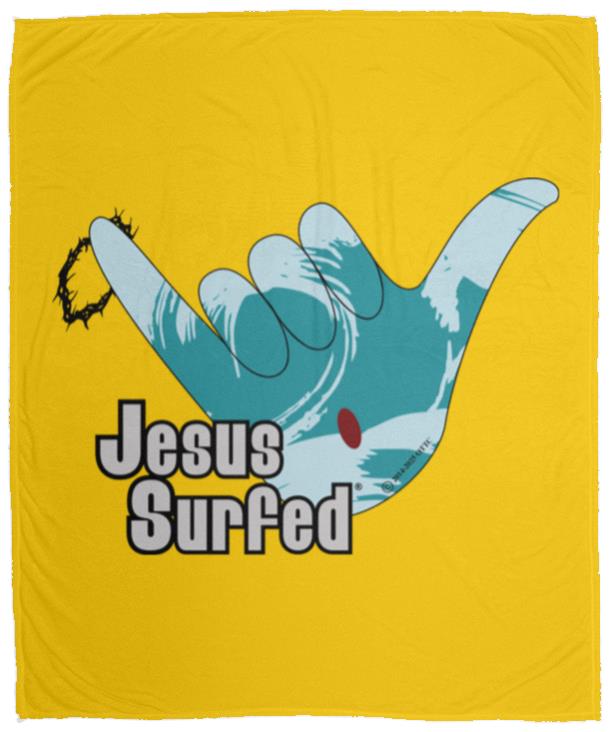 Aloha Spirit - Cozy Plush Fleece Blanket - 50x60 - Jesus Surfed Apparel Co. 