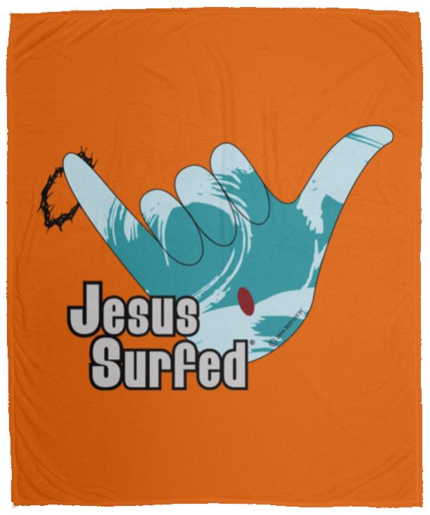 Aloha Spirit - Cozy Plush Fleece Blanket - 50x60 - Jesus Surfed Apparel Co. 
