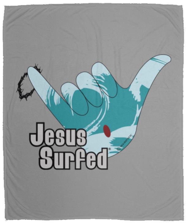 Aloha Spirit - Cozy Plush Fleece Blanket - 50x60 - Jesus Surfed Apparel Co. 
