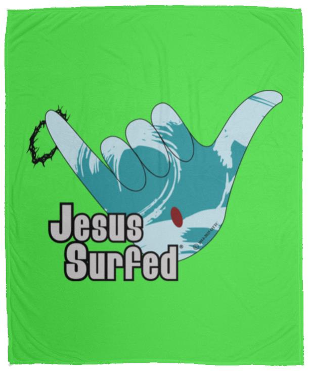 Aloha Spirit - Cozy Plush Fleece Blanket - 50x60 - Jesus Surfed Apparel Co. 