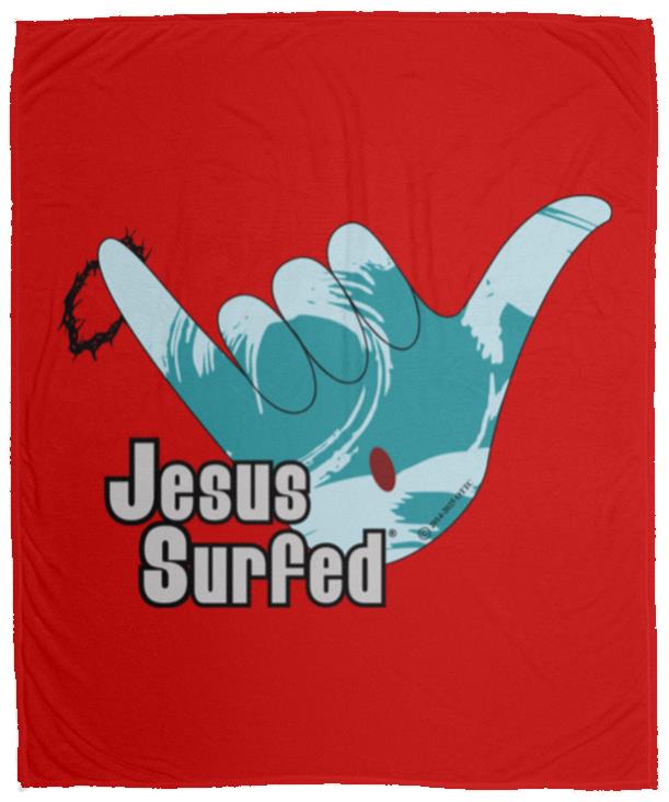 Aloha Spirit - Cozy Plush Fleece Blanket - 50x60 - Jesus Surfed Apparel Co. 