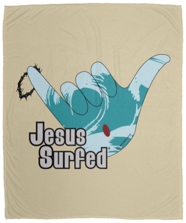 Aloha Spirit - Cozy Plush Fleece Blanket - 50x60 - Jesus Surfed Apparel Co. 