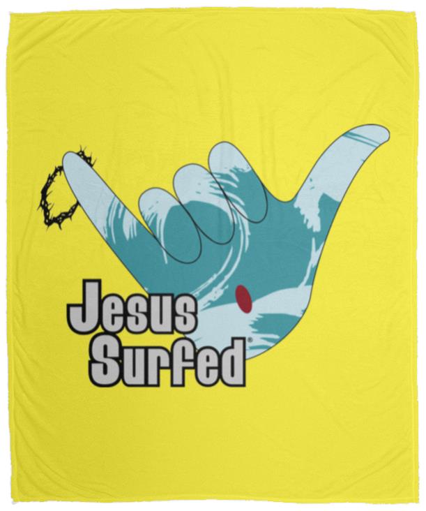 Aloha Spirit - Cozy Plush Fleece Blanket - 50x60S - Jesus Surfed Apparel Co. 