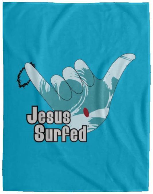 Aloha Spirit - Cozy Plush Fleece Blanket - 60x80 - Jesus Surfed Apparel Co. 