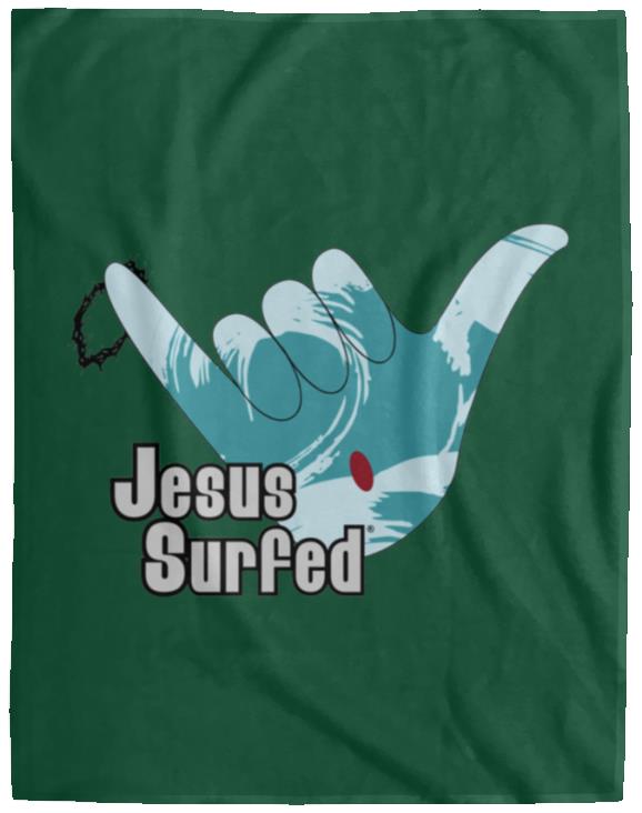 Aloha Spirit - Cozy Plush Fleece Blanket - 60x80 - Jesus Surfed Apparel Co. 