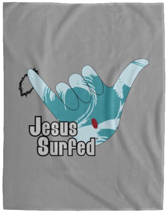 Aloha Spirit - Cozy Plush Fleece Blanket - 60x80 - Jesus Surfed Apparel Co. 