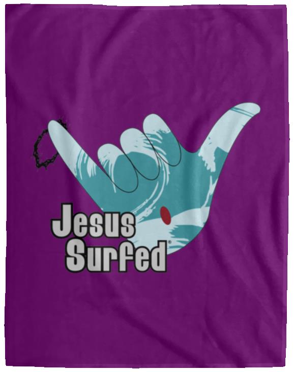 Aloha Spirit - Cozy Plush Fleece Blanket - 60x80 - Jesus Surfed Apparel Co. 