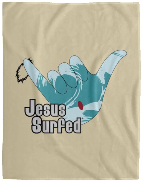 Aloha Spirit - Cozy Plush Fleece Blanket - 60x80 - Jesus Surfed Apparel Co. 