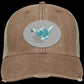 Aloha Spirit - Distressed Ollie Cap - Oval Patch - Jesus Surfed Apparel Co. 