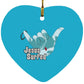 Aloha Spirit - Heart Ornament - Jesus Surfed Apparel Co. 